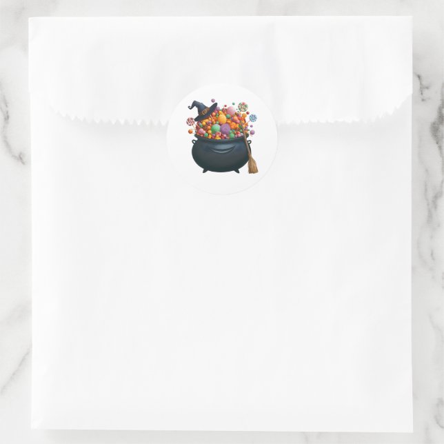 Cauldron von Giggle & Gummies Runder Aufkleber (Tasche)