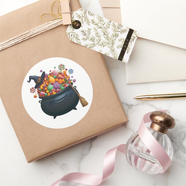 Cauldron von Giggle & Gummies Runder Aufkleber (Schenken)
