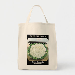 Cauliflower Card Seed Co Packet Vintag Fredonia Tragetasche