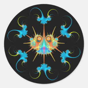 Caulimo Bug & Anti-Virus Runder Aufkleber