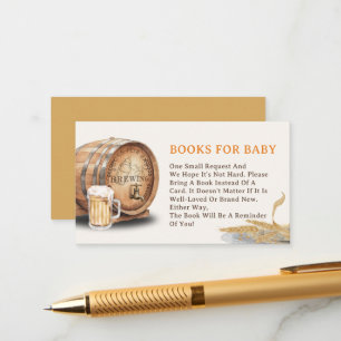 Causal Keg Beer Books for Baby Enclosure Card Begleitkarte