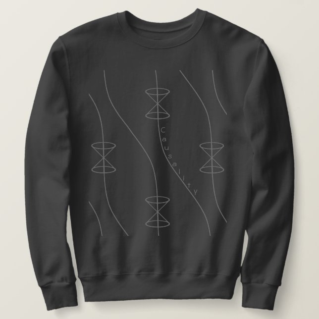 Causality in the Relativity Theory (Gray Color) Sweatshirt (Design vorne)
