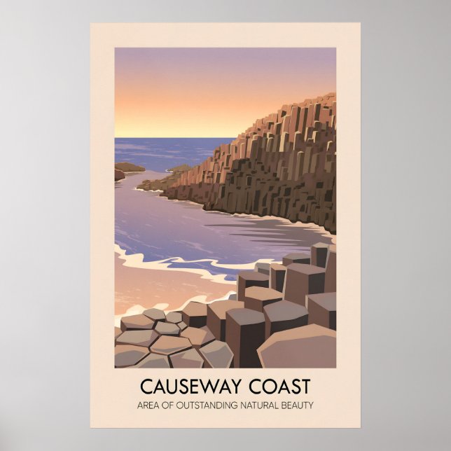 Causeway Coast AONB Reiseplakat Poster (Vorne)