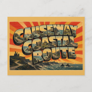 Causeway Küstenroute Nordirland Vintage  Postkarte