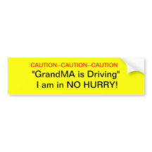 Caution GrandMa Driver Autoaufkleber