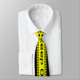 Caution Neck Tie Krawatte