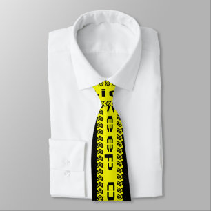 Caution Neck Tie Krawatte