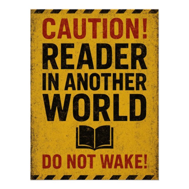 "Caution Reader In Another World Do Not Wake!" Poster (Vorderseite)