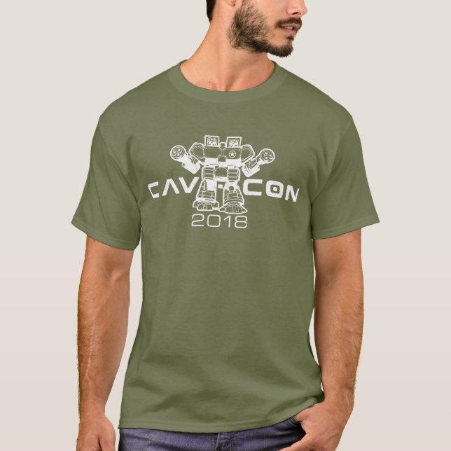CAV-CON 2018 (BEUNRUHIGTES LOGO) T-Shirt (Vorderseite)