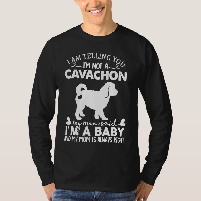 Cavachon Dog   For Women Mom Mama Baby Dog T-Shirt (Vorderseite)