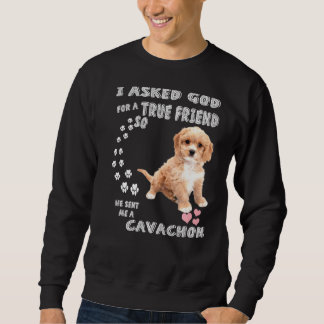 Cavachon Dog Print Bichon King Charles Mama Vater Sweatshirt