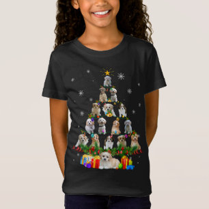 Cavachon Dog Weihnachtsbaum Lichter Funny Dog Xmas T-Shirt