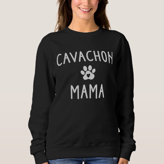 Cavachon Mama  Womens Cavachon Dog   Mom Sweatshirt (Vorderseite)
