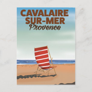 Cavalaire-sur-Mer Provence Strandposter Postkarte