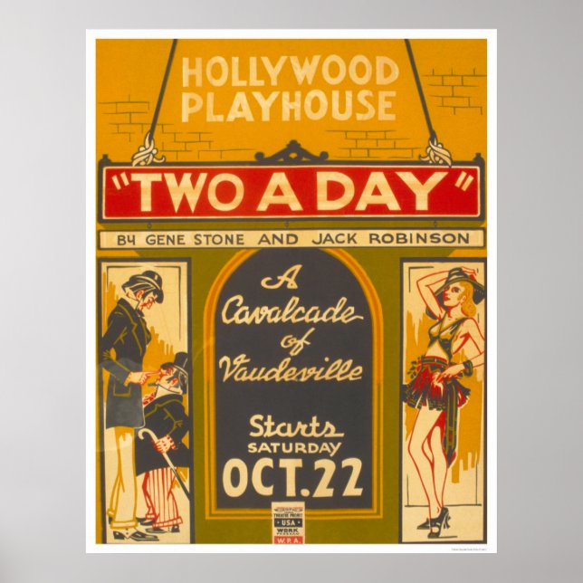 CavalcadeVaudeville1938 WPA Poster (Vorne)