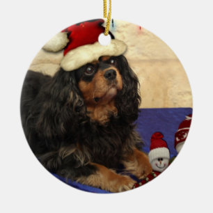 Cavalier Christmas Keramik Ornament