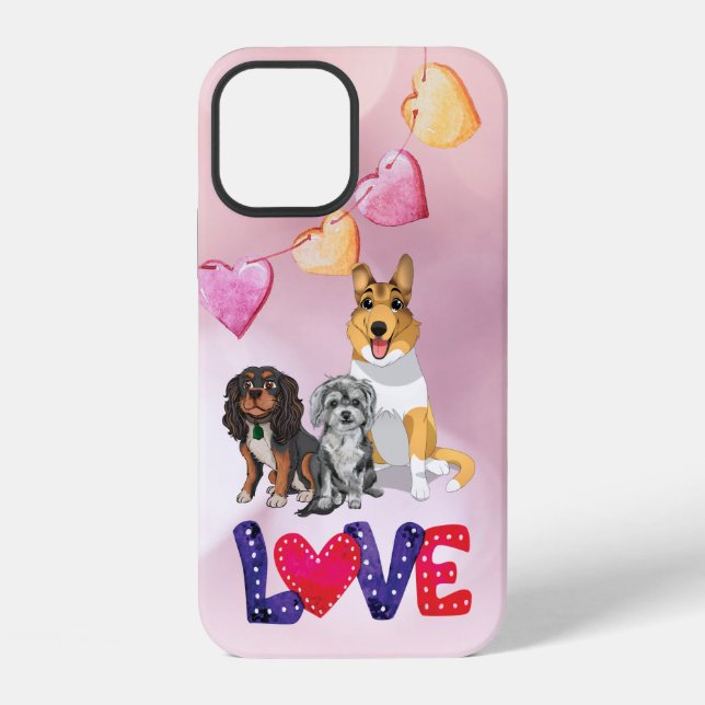 Cavalier, Collie und Havanese iPhone Hülle (Rückseite)