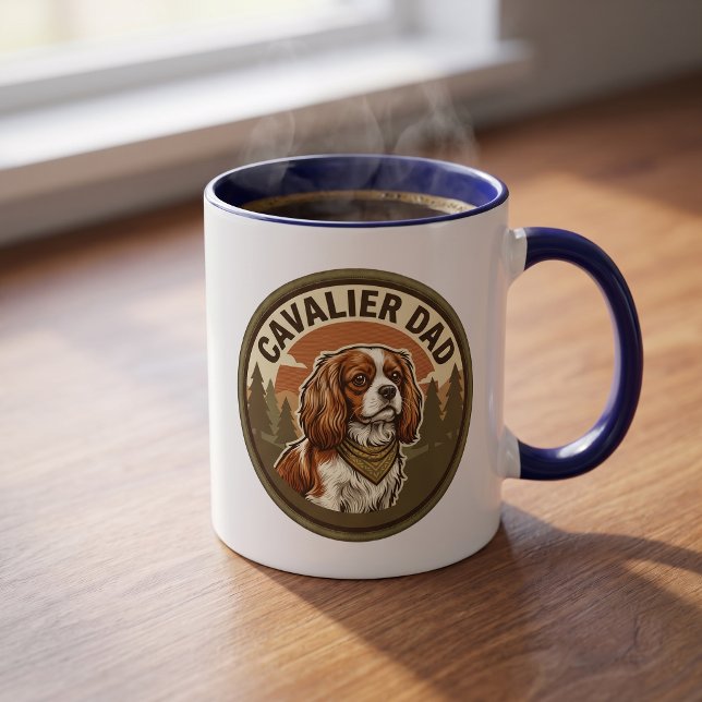 Cavalier Dad Kaffeetasse | King Charles Hund Gesch (Von Creator hochgeladen)
