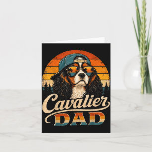 Cavalier Dad Vintage Cavalier King Charles Spaniel Karte