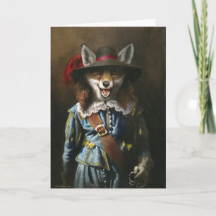 Cavalier Fox Greetings Card Karte