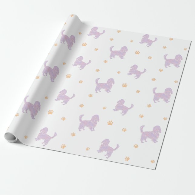 Cavalier-Geschenkpapier – Minimalistisches Lavende Geschenkpapier (Ungerollt)