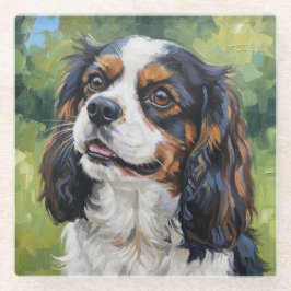Cavalier-Glasuntersetzer für Hunde-Liebhaber Glasuntersetzer