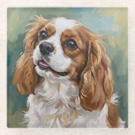 Cavalier-Glasuntersetzer für Hunde-Liebhaber Glasuntersetzer