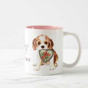 Cavalier Heart Mama Zweifarbige Tasse