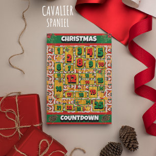 Cavalier Hund Countdown Weihnachten Adventskalende