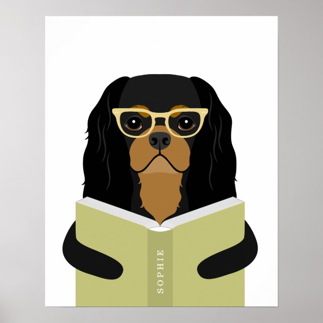 Cavalier Hund personalisierter Druck Poster (Vorne)