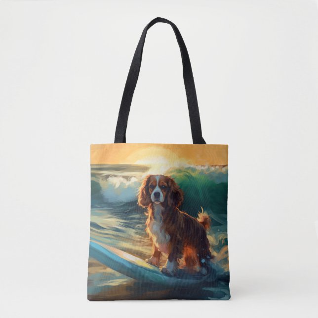 Cavalier King Beach Surfmalerei (Vorderseite)