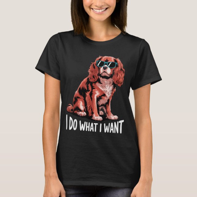 Cavalier King Charles Art For Men Women Cavalier S T-Shirt (Vorderseite)