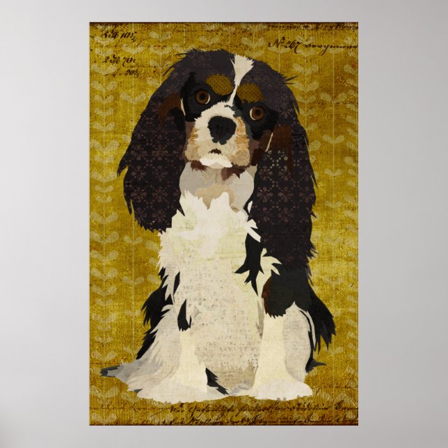 Cavalier King Charles Art Poster (Vorne)