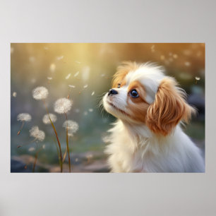 Cavalier King Charles Dog Pet Animal Poster