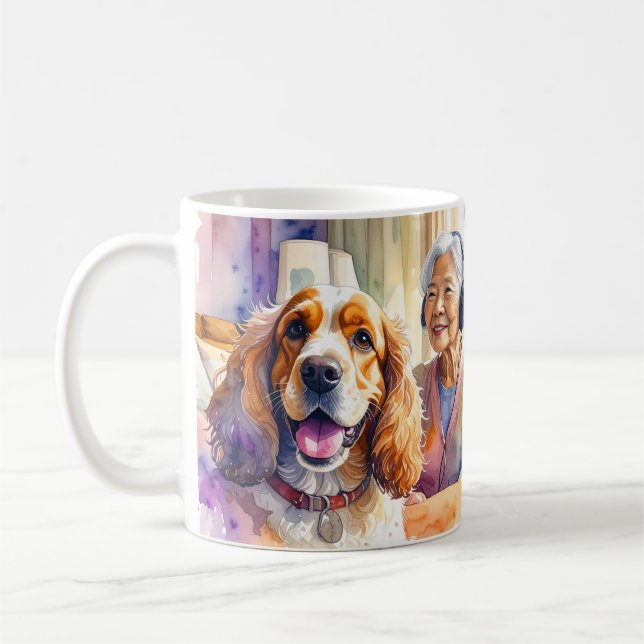 Cavalier King Charles Friendly Spaniel Tasse (Links)