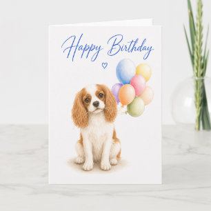 Cavalier King Charles Geburtstag Karte