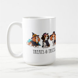 Cavalier King Charles halloween Leckereien & Trick Kaffeetasse