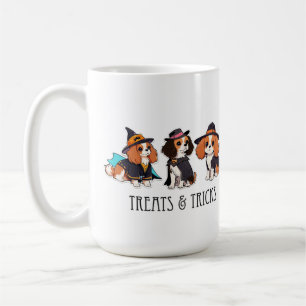 Cavalier King Charles halloween Leckereien & Trick Kaffeetasse