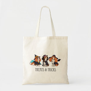 Cavalier King Charles halloween Leckereien & Trick Tragetasche