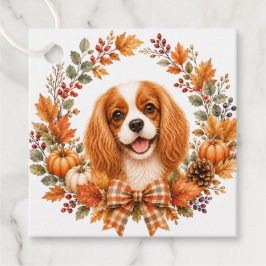 Cavalier King Charles Herbst Geschenkanhänger