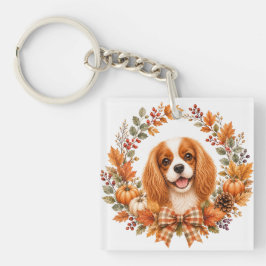 Cavalier King Charles Herbst Schlüsselanhänger