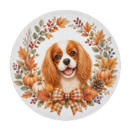 Cavalier King Charles Herbst Schneidebrett