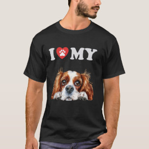 Cavalier King Charles I Heart My Hund Funny Dog Lo T-Shirt