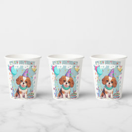 Cavalier King Charles Pastel Es ist mein Geburtsta Pappbecher