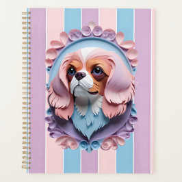 Cavalier King Charles Pastel Papier Schneiden Kuns Planer