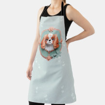 Cavalier King Charles Pastel Papier Schneiden Kuns