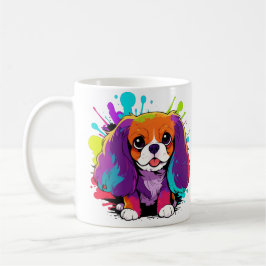 Cavalier King Charles Pastel Splash of Color Kaffeetasse