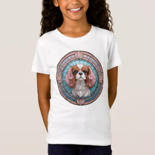Cavalier King Charles Pastel Unicorn Gestaltglas T-Shirt