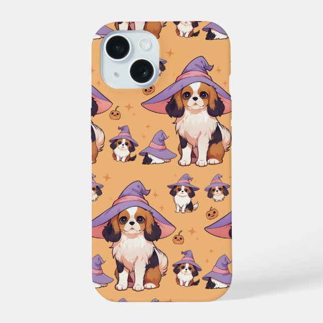 Cavalier King Charles Pastellfisch iPhone 15 Hülle (Rückseite)