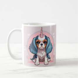 Cavalier King Charles Pink Pastel Unicorn Kaffeetasse